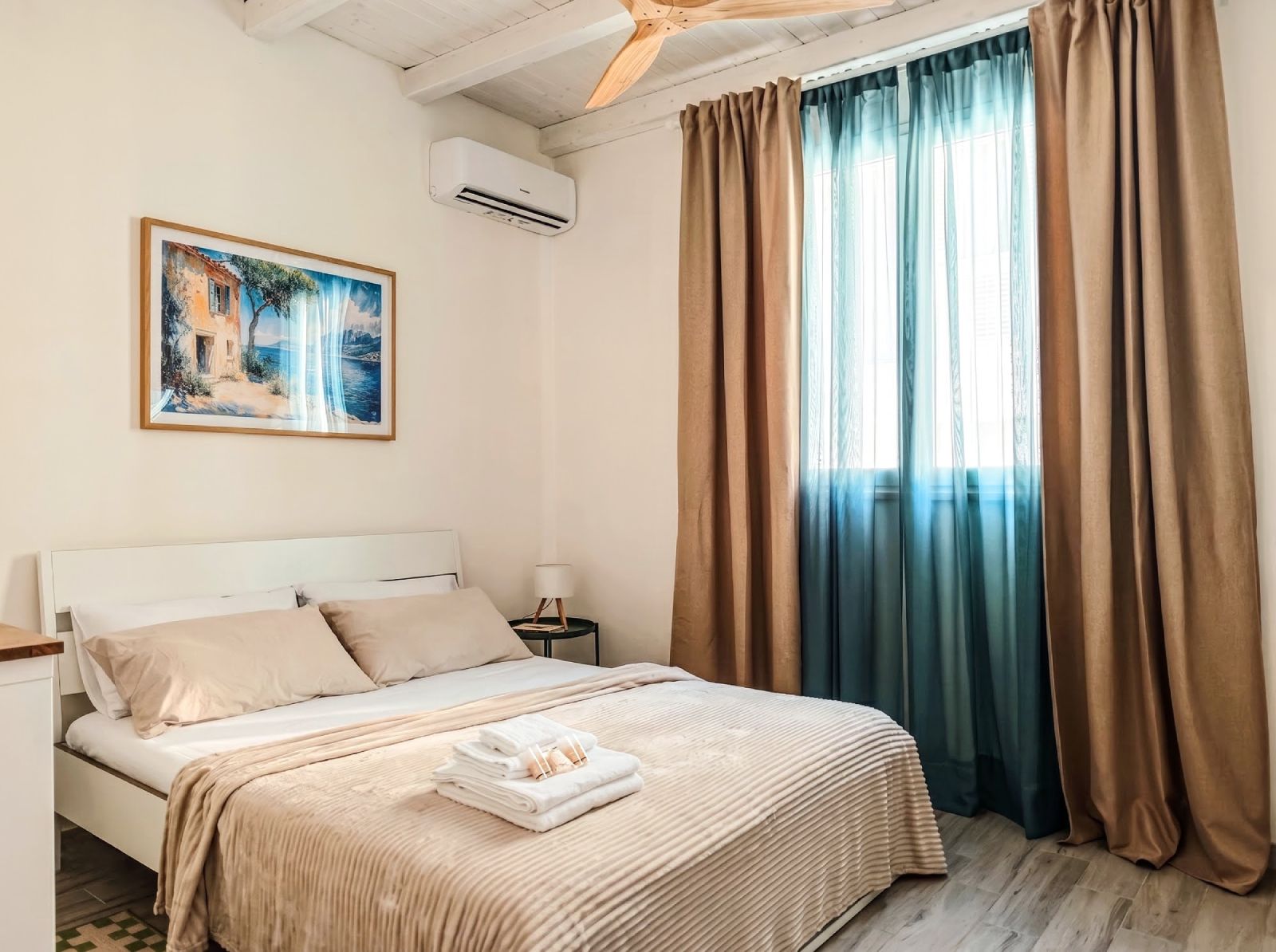 Master bedroom with king-size bed