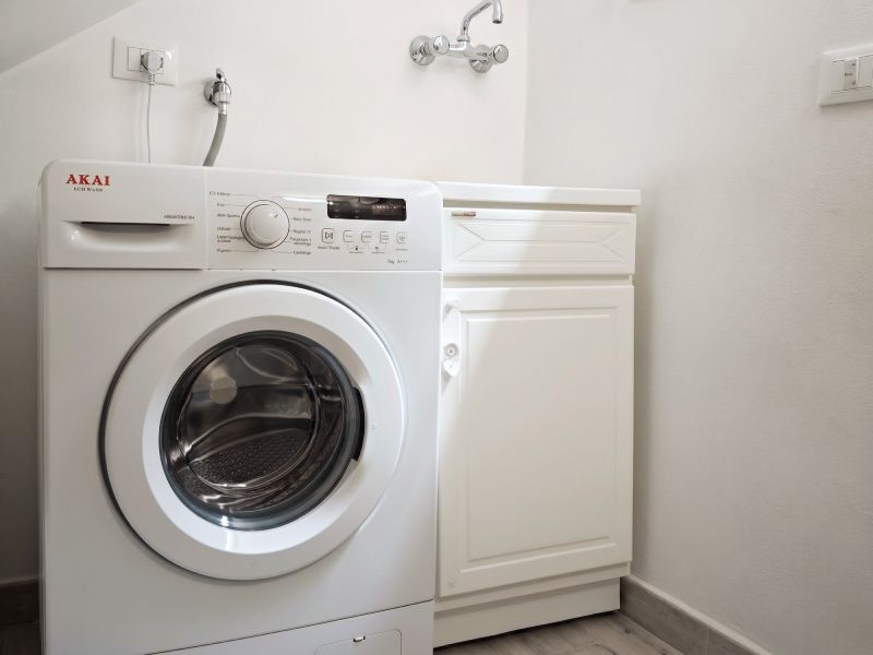 Washing machine in laundry room